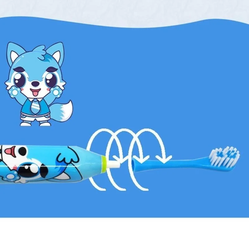 Children Electric Toothbrush Automatic Ultrasonic Waterproof Cute Cartoon Toothbrush Children\'s Life Education And Nursing Tools