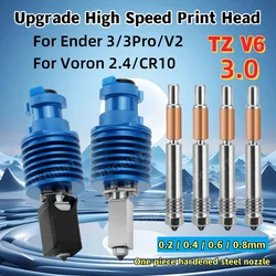 Hotend Upgrade TZ V6 3.0 Hot end Ceramic Heating One-piece hardened steel nozzle for Ender 3 Ender 3 V2 Ender 3 Pro VORON 2.4