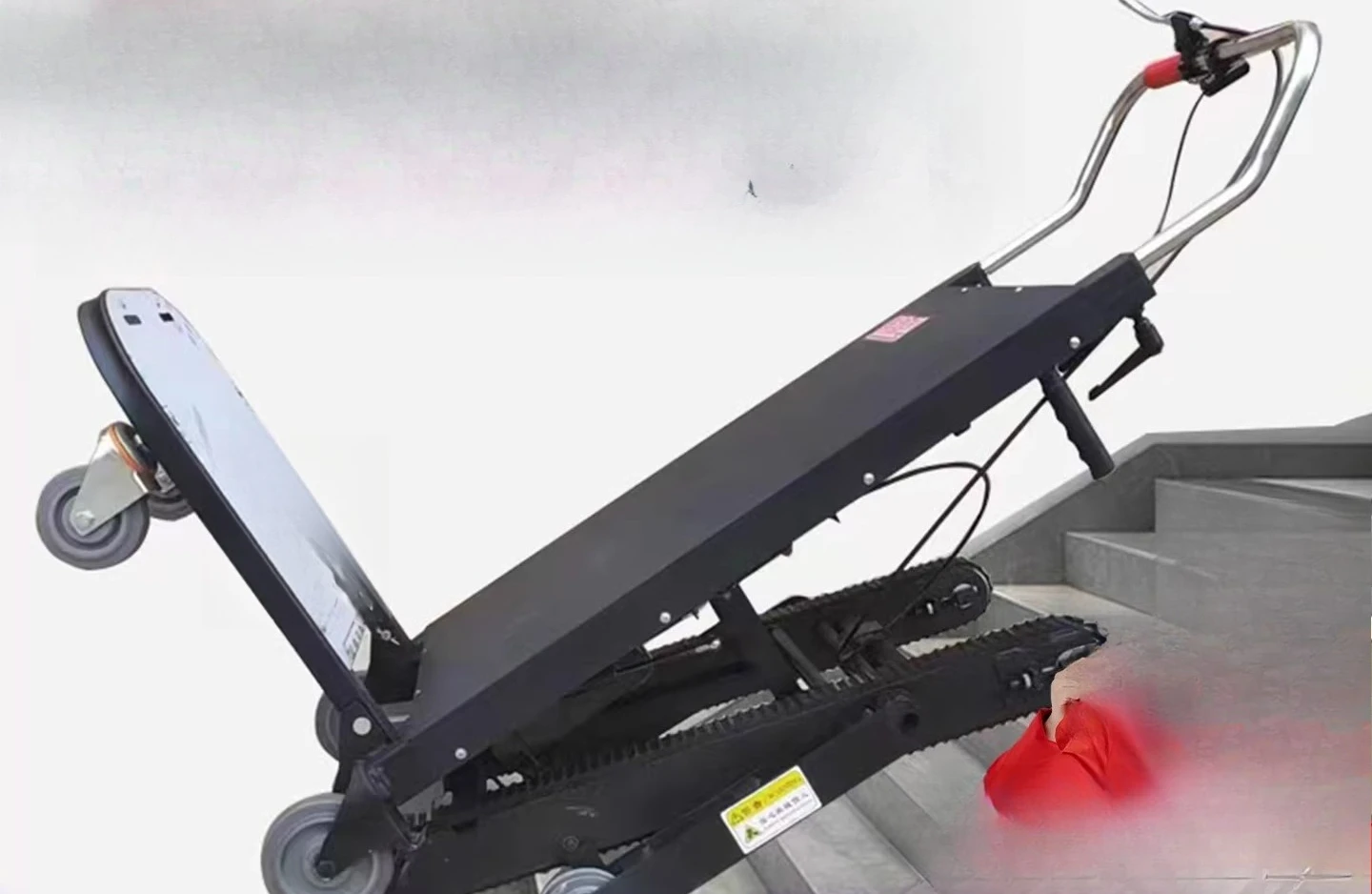 

Electric climbing machine crawler truck automatically goes upstairs and climbs stairs artifact