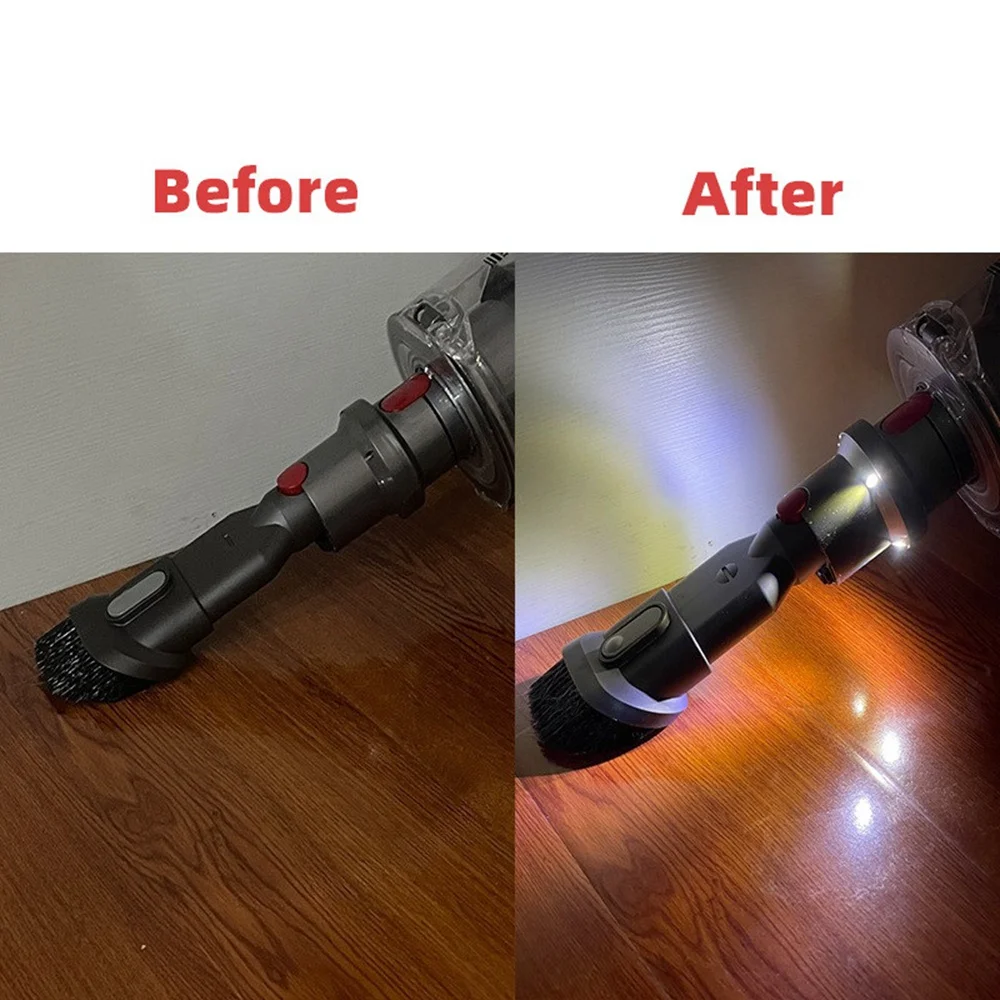 AA97 1Pcs Adapter Attachments with LED Lights for V7 V8 V10 V11 Cordless Vacuum Cleaner Parts