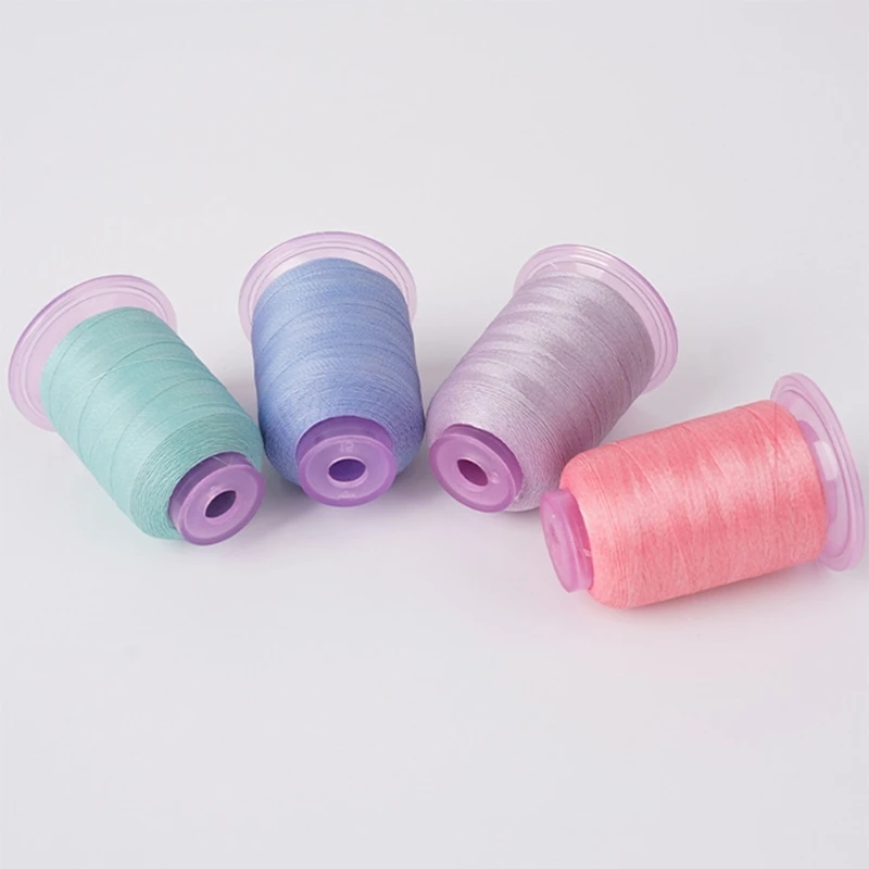 2 Spools Color Changing Yarn Polyester Sewing Thread Night Glowing Thread 550yds Each for Sewing Machine Hand Quilting