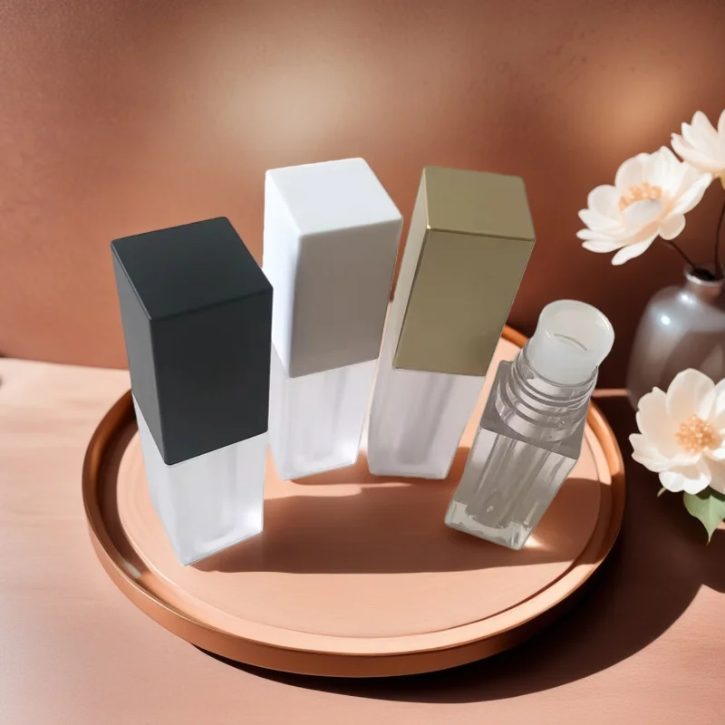 10/30/50 pçs 5ml vazio claro/esmerilhado tubo de brilho labial diy batom líquido/tubo de esmalte labial óleo amostra garrafa ferramenta de maquiagem