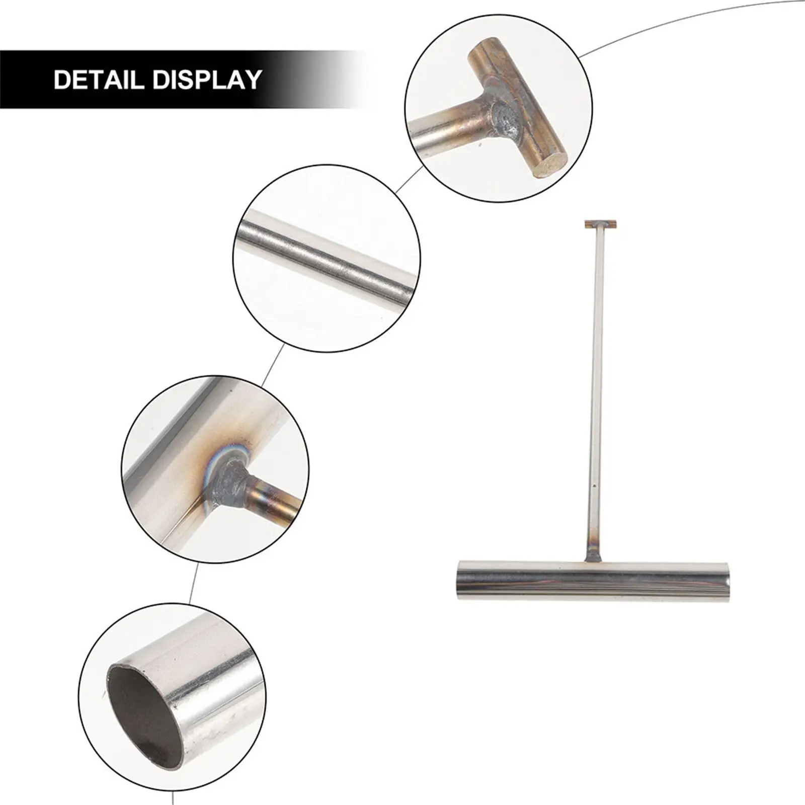 2Pcs Stainless Steel Manhole Cover Lift Hook Utility Tool T Handle Boning Hook Trampoline Spring Puller Hand Lifting Jack Tool
