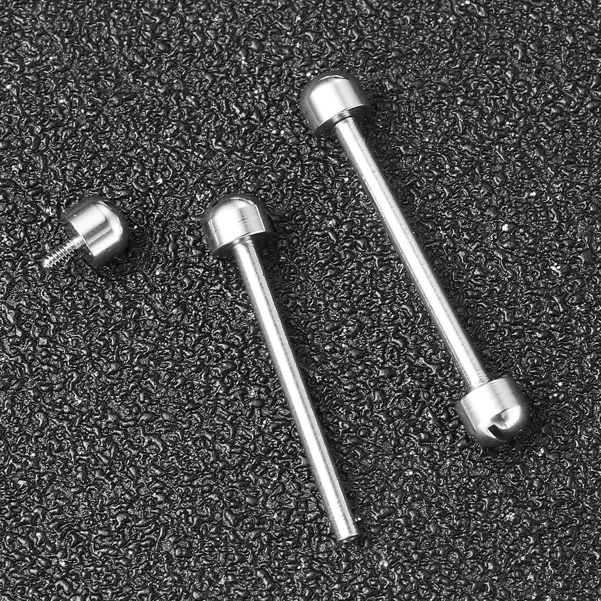 2Pcs Watch Strap Link Rod Screw-in Repair Tool for Watchmaker Watch Clasp Connector 18Mm Inner Diameter Steel Color