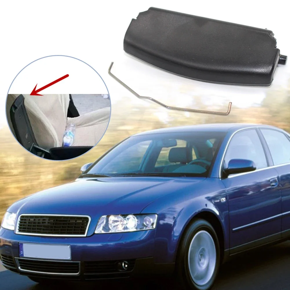 1x Latch Center Armrest Repair Kit Console Cover Lid Catch Latch Clip for AUDI A4 B6 B7 E177B 2001-2008 8x3x2CM (Black)
