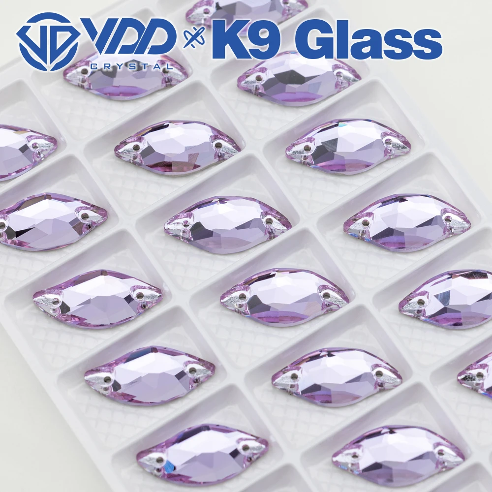 VDD Großhandel Blattförmige Hochwertige K9-Glas-Applikationssteine, Kristall-Flachboden-Nähsteine für Kleidung, DIY, Kleider, Hochzeitskleider – Detail 24