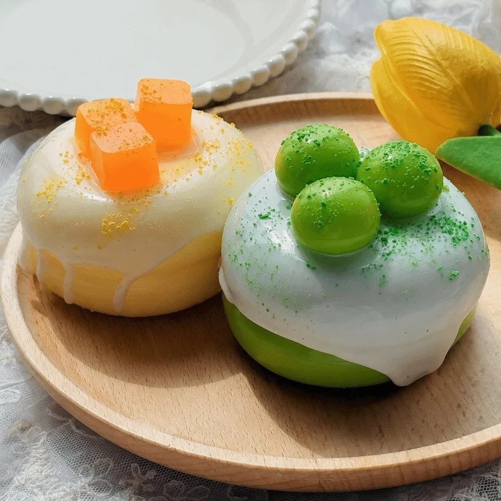 Soft Simulation Soufflé Squeeze Toy Mango Green Grape Fingertip Toy Decompression Stress Relief Slow Rebound Toy Gift
