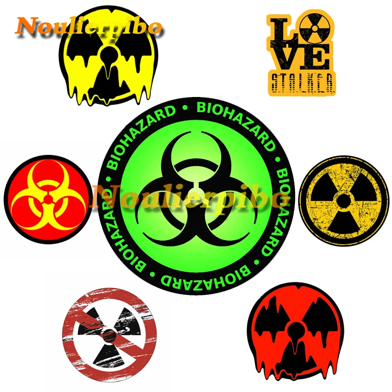 

High Quality Stalker Radiation Symbol Car Sticker Car Wrap Laptop Cover Scratches Trolley Case Cell Phone PVC Vinyl Decal