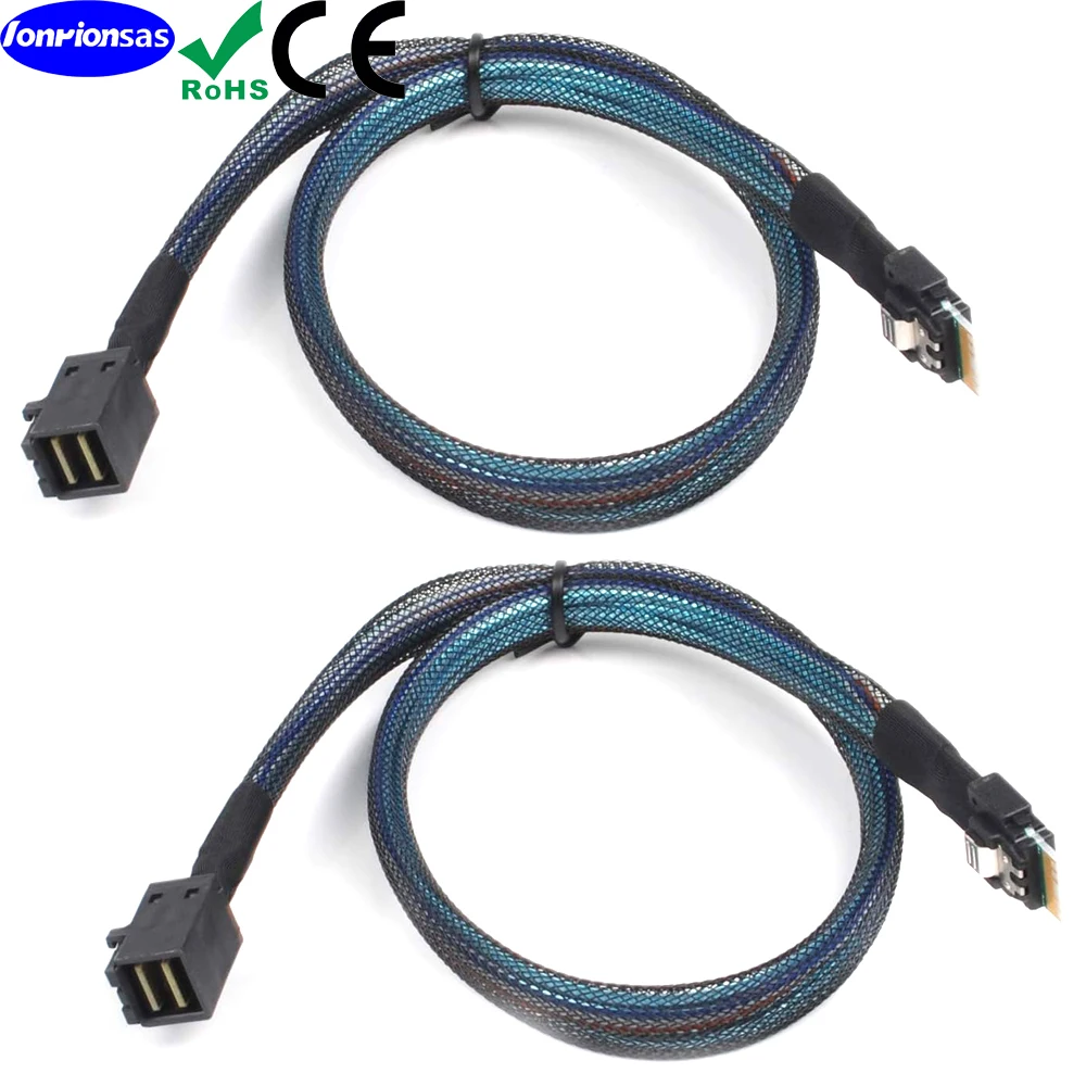 LONRIONSAS#PCIE4.0 Mini SAS HD SFF-8643 36PIN to Slimline SAS SFF-8654 4i 38P cable