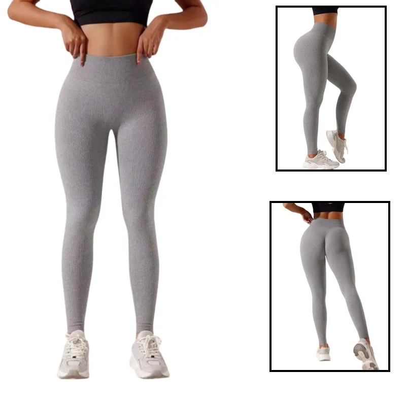 AliExpress LOVELYXIAYING Women's High-Waisted Seamless Leggings, Quick-Dry Breathable Fabric, Four-Way Stretch Sporty Style for Yoga Cycling Running