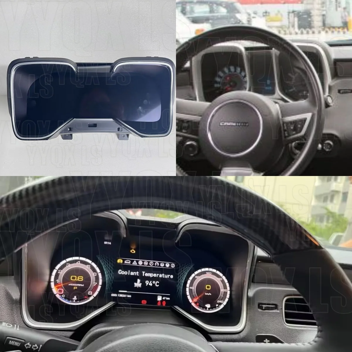 Newest Car Digital Cluster For Chevrolet Camaro 2010-2015 Dashboard Virtual Cockpit LCD Instrument Bumblebee Speed Meter Screen