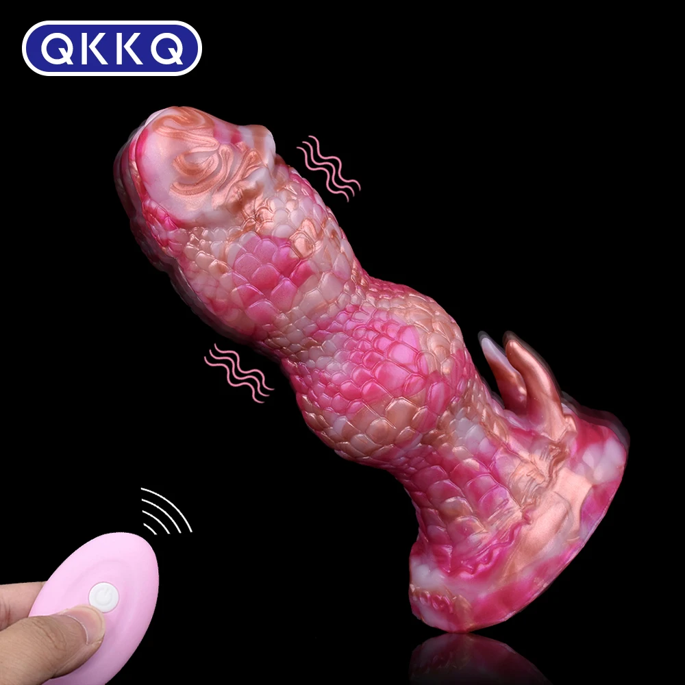 

QKKQ Vibrator Fantasy Monster Dildo Wireless Control Vagina Masturbate Anal Plug Gay Prostate Massager For Women Sex Toys 18+