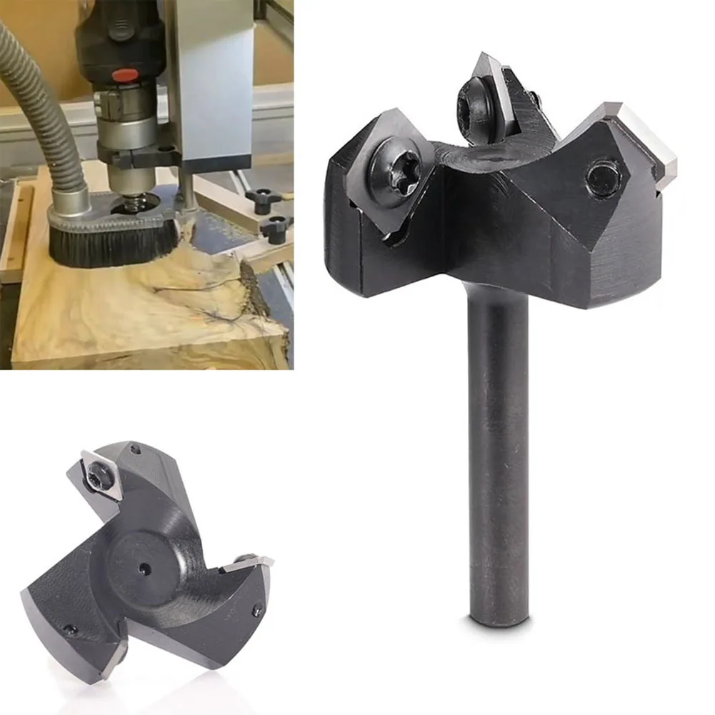 

3-wing Carbide Blade Slab Leveling Planing CNC Heavy Duty Scrap Plate Planing Fly Cutter Slab Leveler Milling Cutter Tool Access