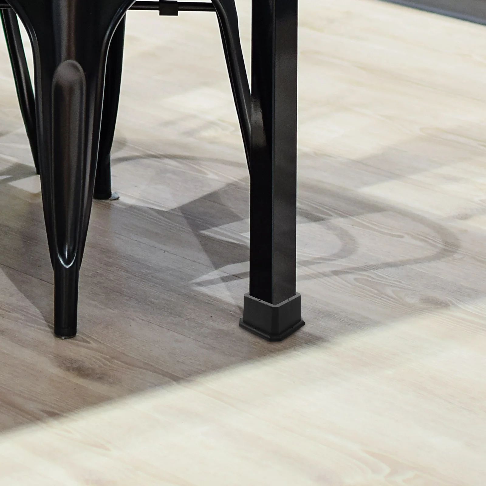 4Pcs Bed Risers Furniture Leg Lifts Heavy Duty Rubber Sofa Table Chair Desk Riser Blocks for Home Appliances Couch Bed Frame