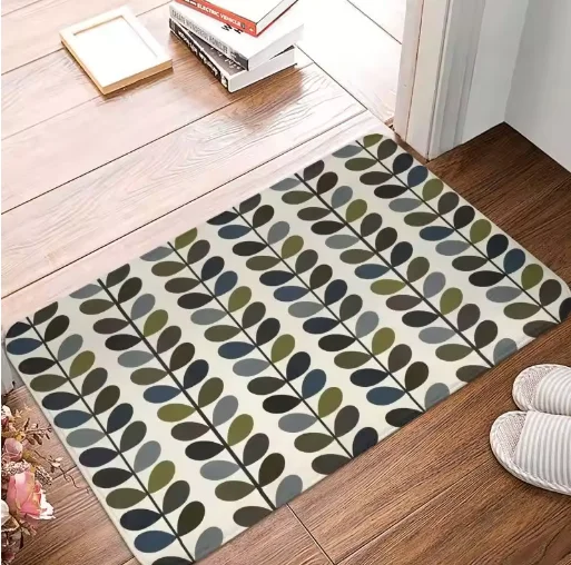 Orla Kiely Mid Century Modern Haustürmatte, rutschfest, für den Außenbereich, schnell trocknend, skandinavische Fußmatte, Garten, Garage, Eingangsteppich