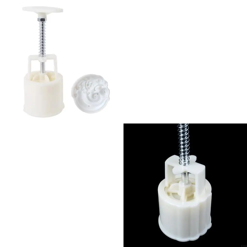 F19B Hand Pressure Dessert Molds Round Dragon Pattern Cookie Molds Dessert Maker