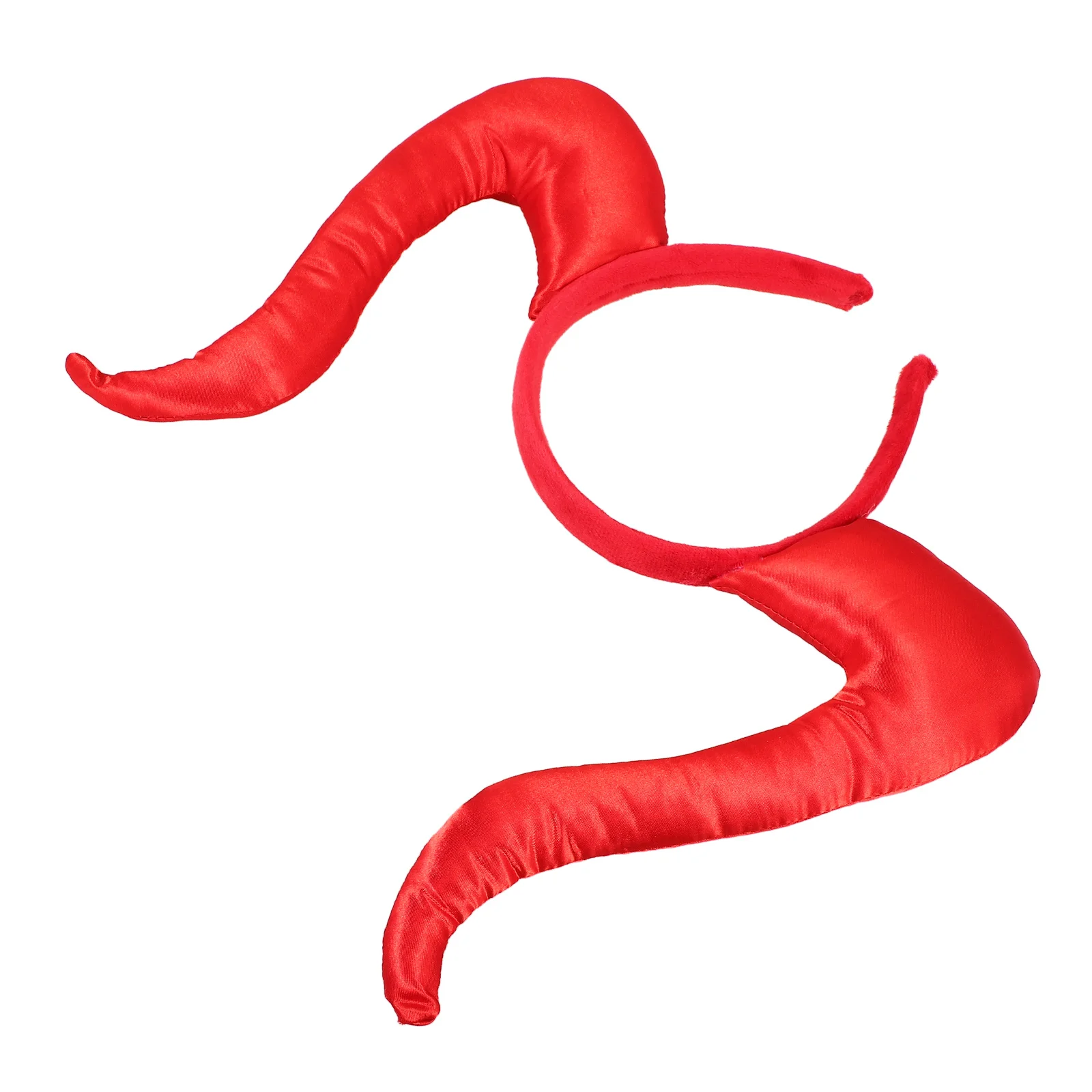 

Horn Headband Halloween Accessory Red Hair Hoop Cosplay Headdress Lightweight Comfortable Wear Chic Present Family Friends