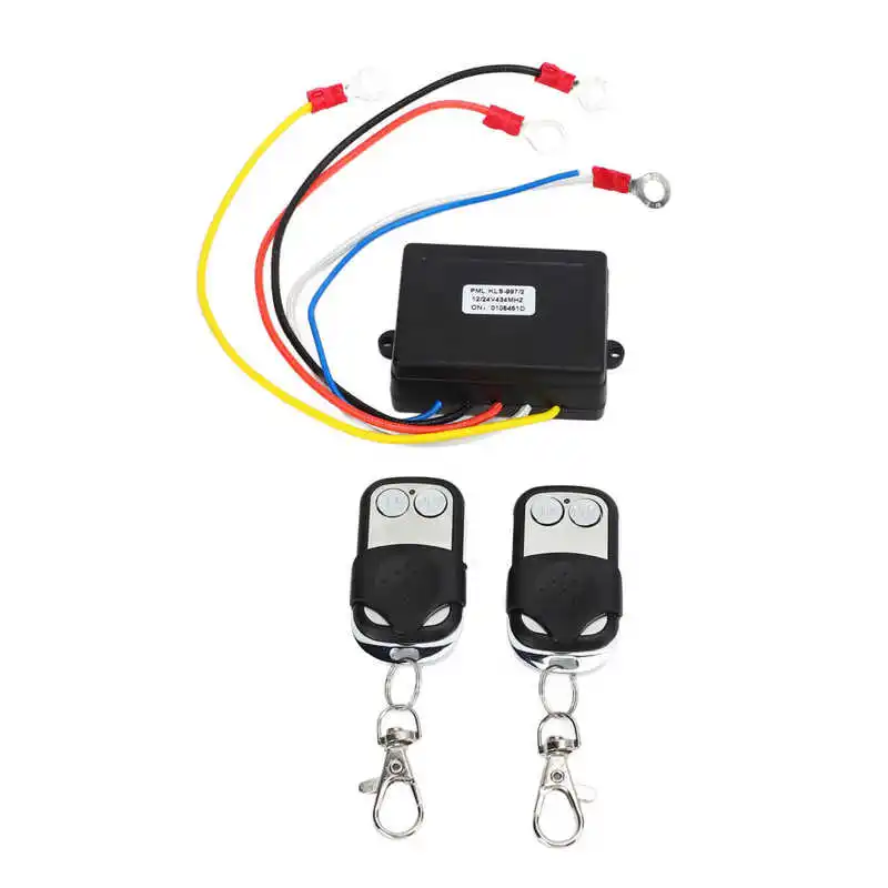 12V 24V Wireless Winch Remote Control Switch Controller Receiver Kit Universal for Truck ATV SUV Winch Remote Control Systems