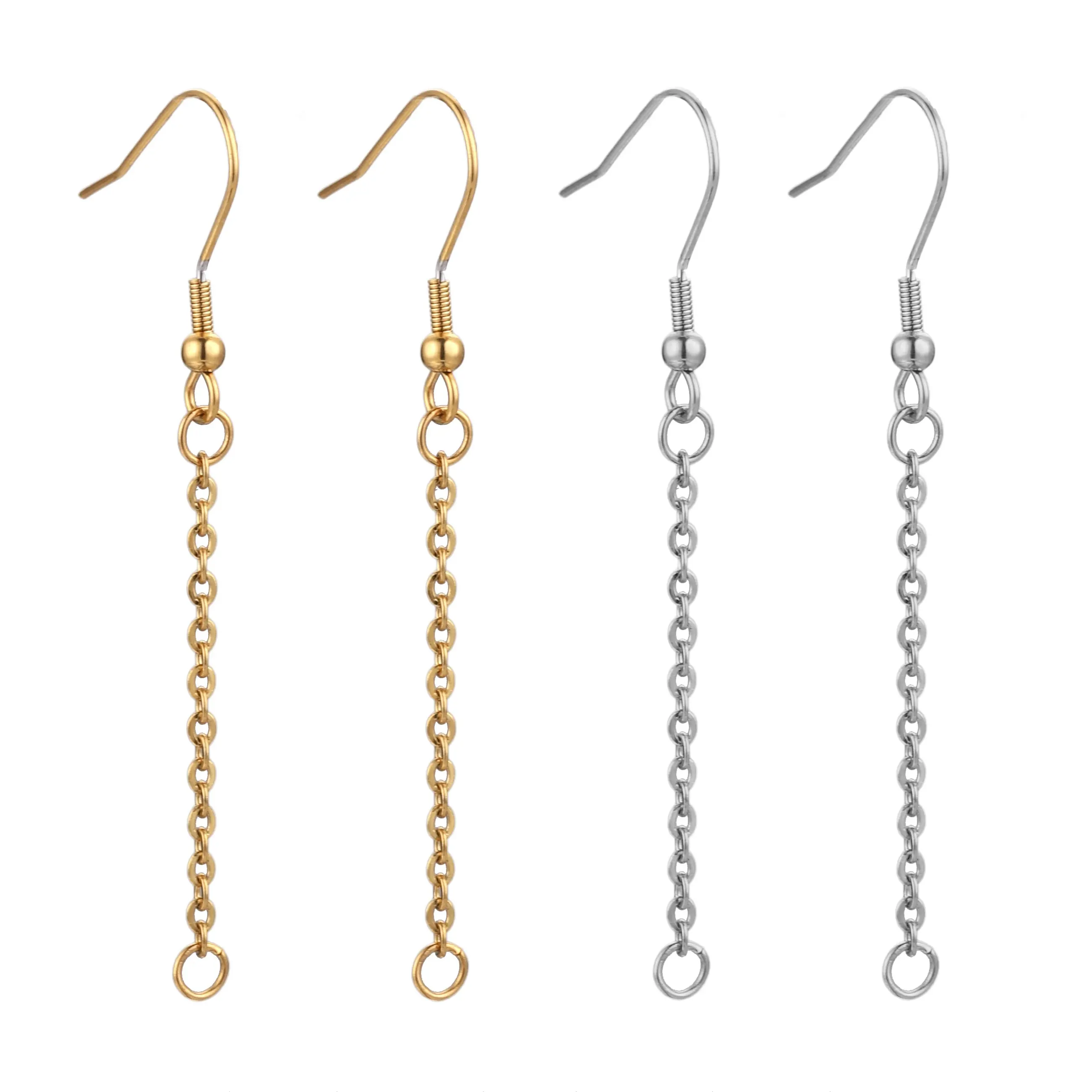 

20 шт. позолоченные крючки для сережек из нержавеющей стали, провода, разъем для сережек «сделай сам», для изготовления ювелирных изделий, аксессуары для поиска