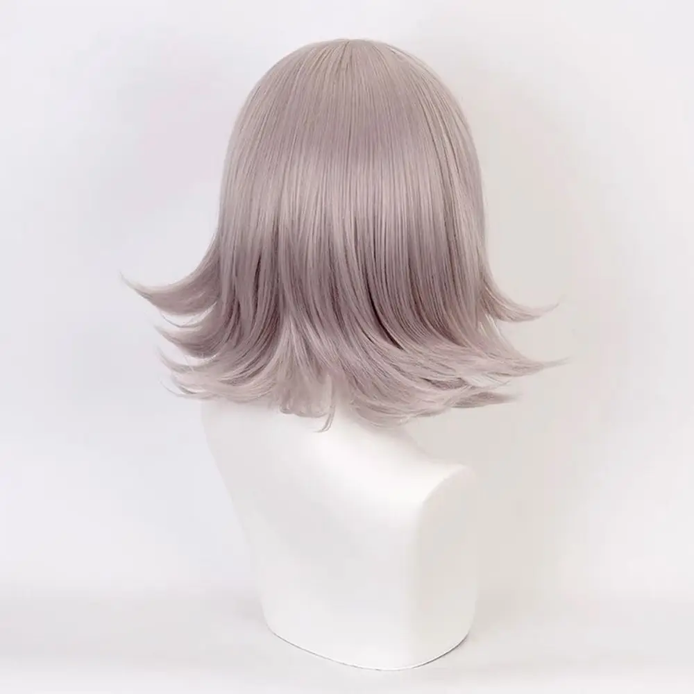 Anime Super Dangan Ronpa Cosplay Nanami ChiaK Short Layered Brown Hair Wig