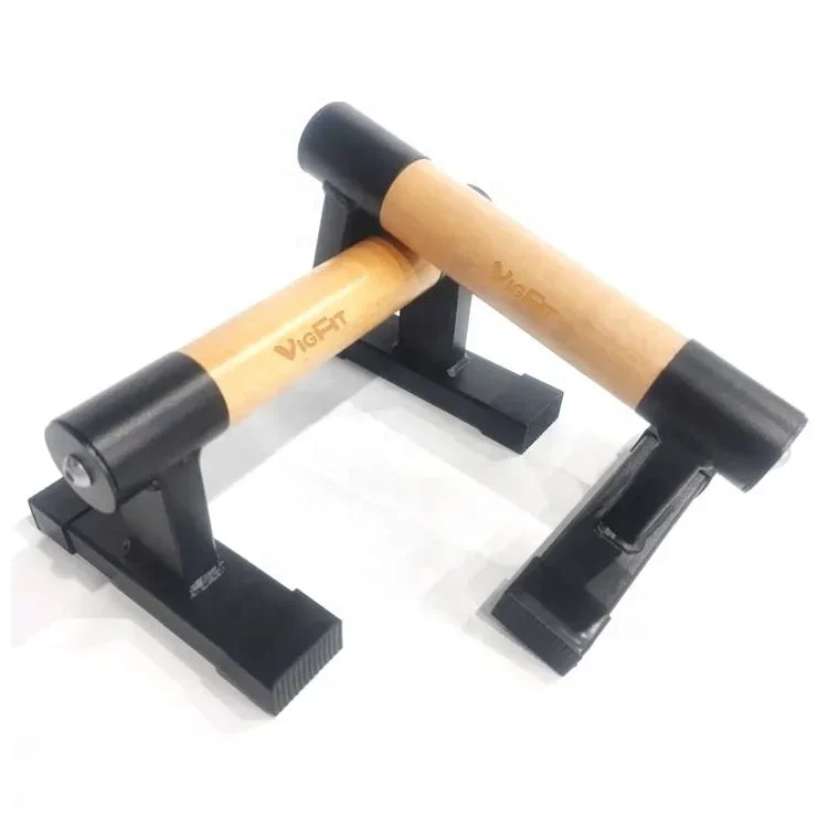 Wood Anti-slip  Push Up Bars Parallettes Bars Handstand Bars For Calisthenics Fitness Floor Workouts