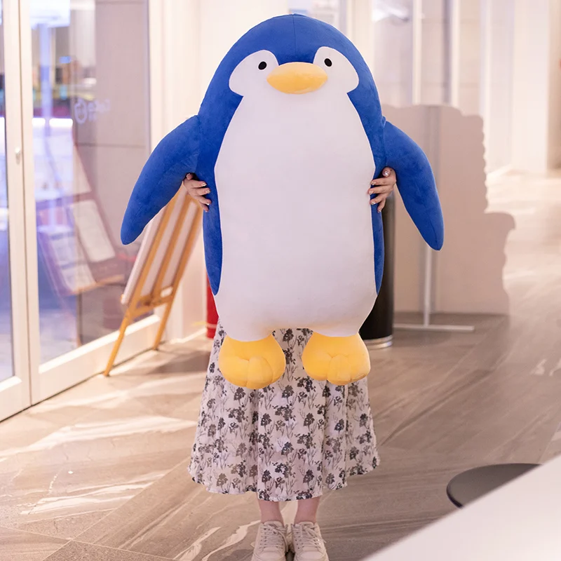 15-80cm New Blue Cloth Lion Doll Penguin Toy Muppet Plush Toys Anya Forger Plush Toys Pillow