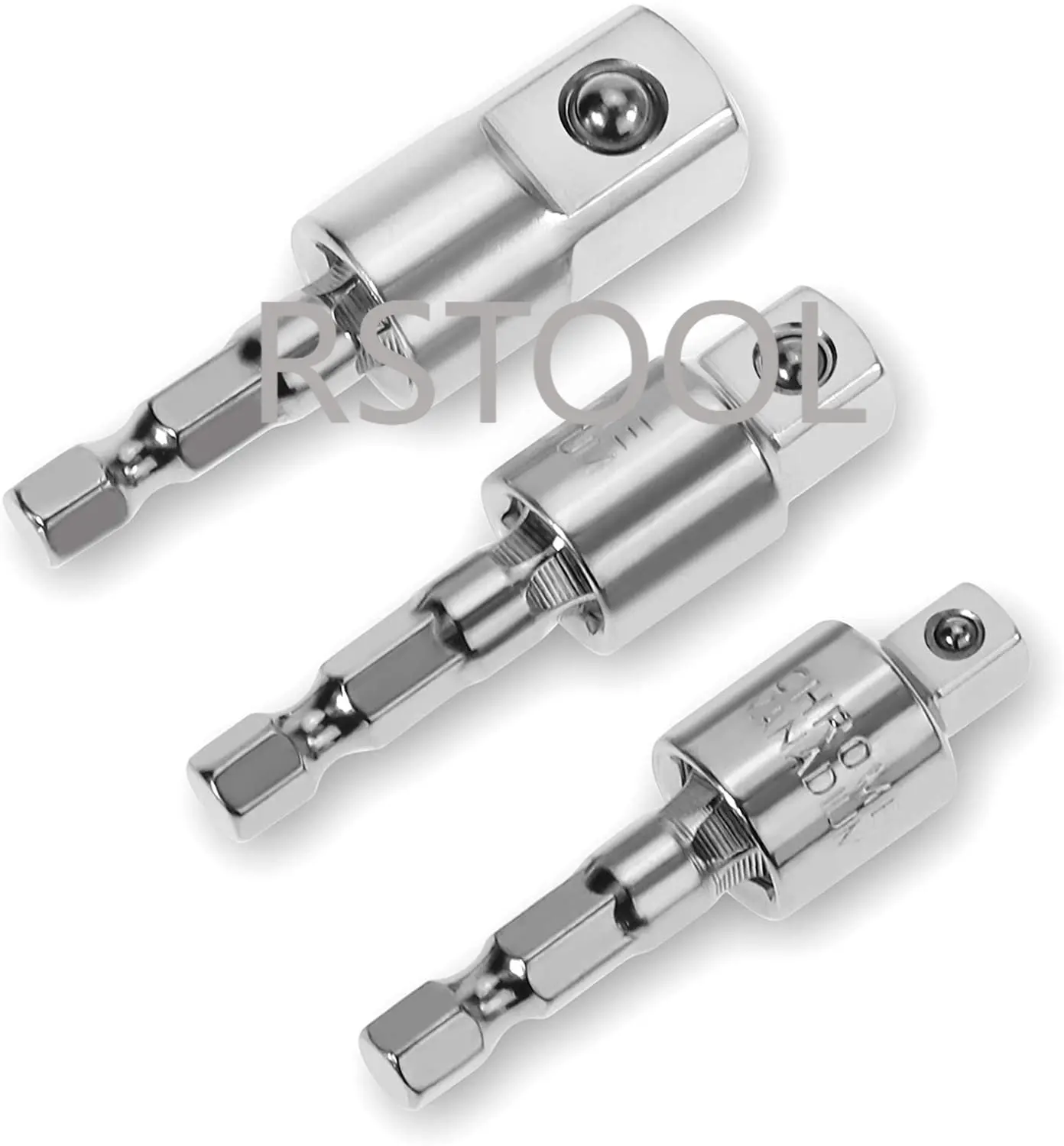 3 1/4 "3/8" 1/2 "Driver Adapter Cờ Lê Lục Giác Nối Dài Khoan Ổ Cắm Nguồn Adapter Nối Dài Bit bộ Mũi Khoan Hạt Lái Xe