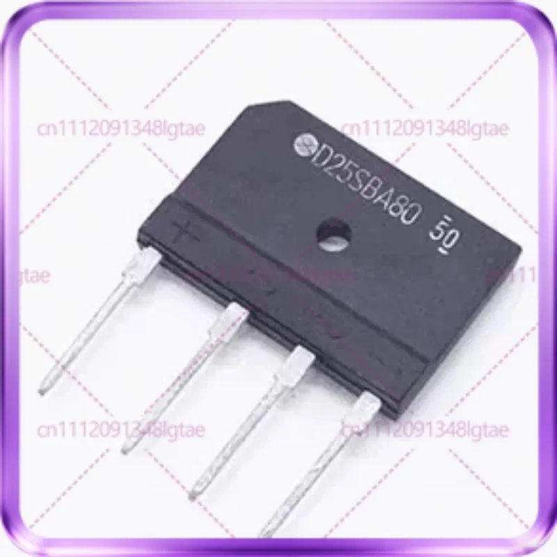 50pcs D25SBA80 induction cooker rectifier bridge D20SB80 D25SB80 D25XB60 rectifier bridge stack, flat bridge