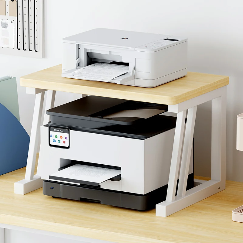 

Двухуровневая настольная подставка-органайзер для принтера, многофункциональная подставка для документов для небольшого офиса и дома, с регулировкой высоты, прочная, с высокой несущей способностью