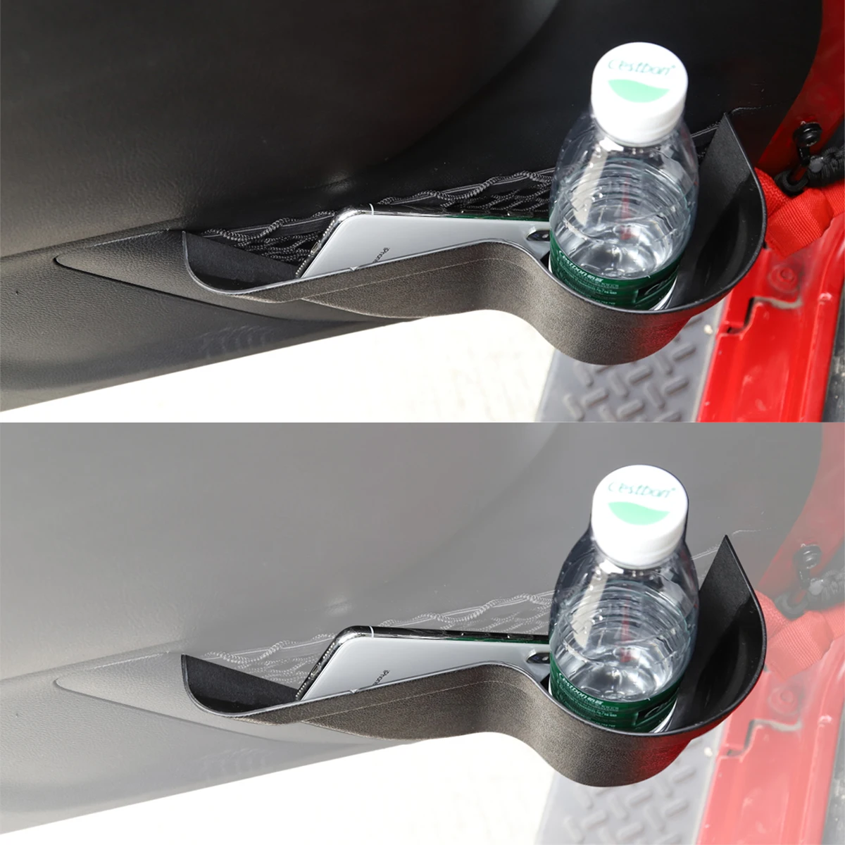 Car Front Rear Door Side Storage Net Box Phone Organizer Tray Cup Holder for Jeep Wrangler JK JKU 2011-2017 Interior Accessories