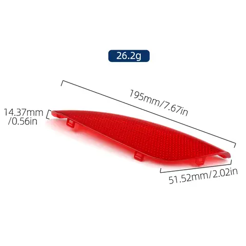현대 Elantra 2016-2020 92631-F0000 92641-F0000 용 자동차 후면 내부 도어 트림 리플렉터 왼쪽 오른쪽
