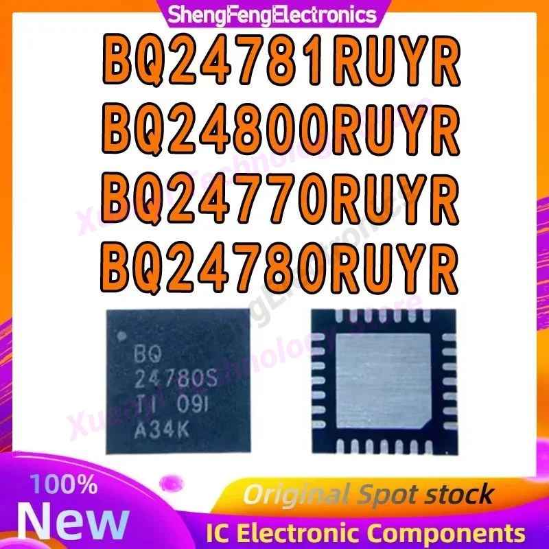 BQ24770RUYR BQ24780RUYR BQ24781RUYR BQ24800RUYR BQ24770 BQ24780 BQ24781 BQ24800 QFN-28 Notebook IC