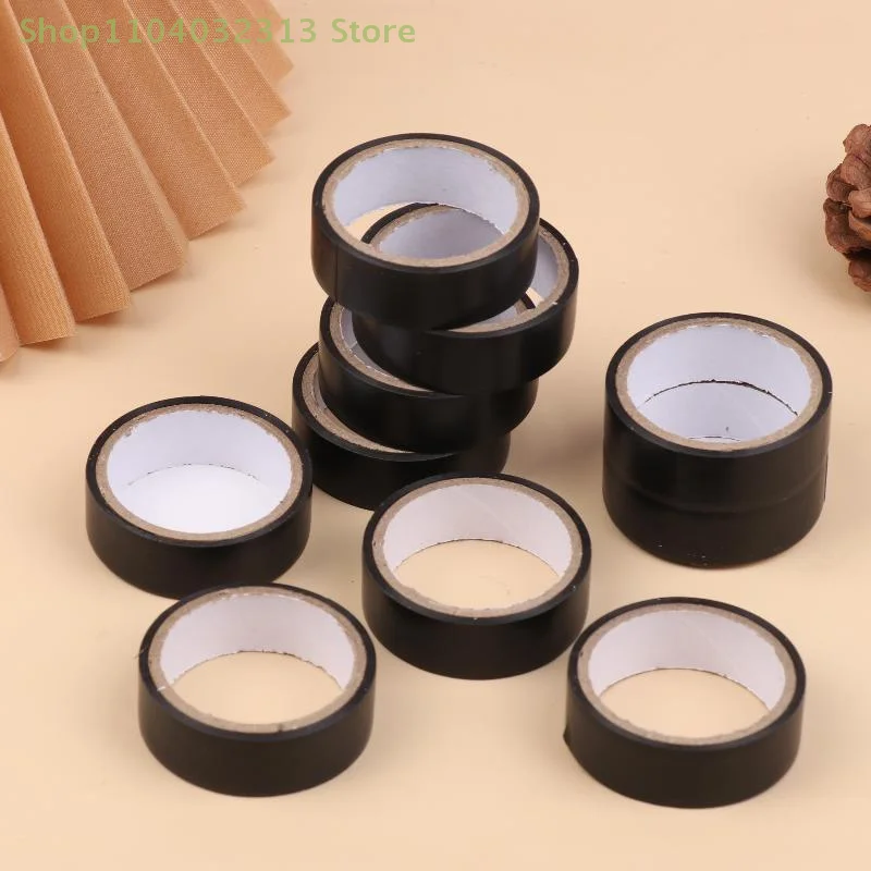10개 고온 내열 검정 고무 전기 테이프 내구성 있는 유연한 절연 접착제 산업용 가정용 기계용