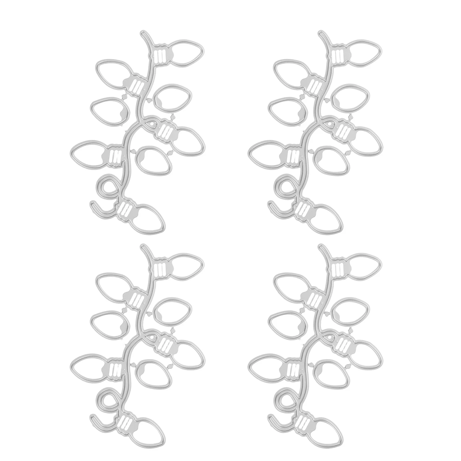 

4Pcs Christmas Ornament Mold Carbon Steel Embossing Cutting Dies Stencils DIY Scrapbooking Card Making Paper Craft Supplies