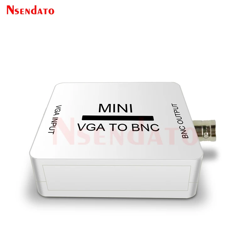 1080P Mini Video Convertor VGA to BNC Video Converter Conversor Composite VGA to BNC Adapter Digital Switch Box For HDTV Monitor