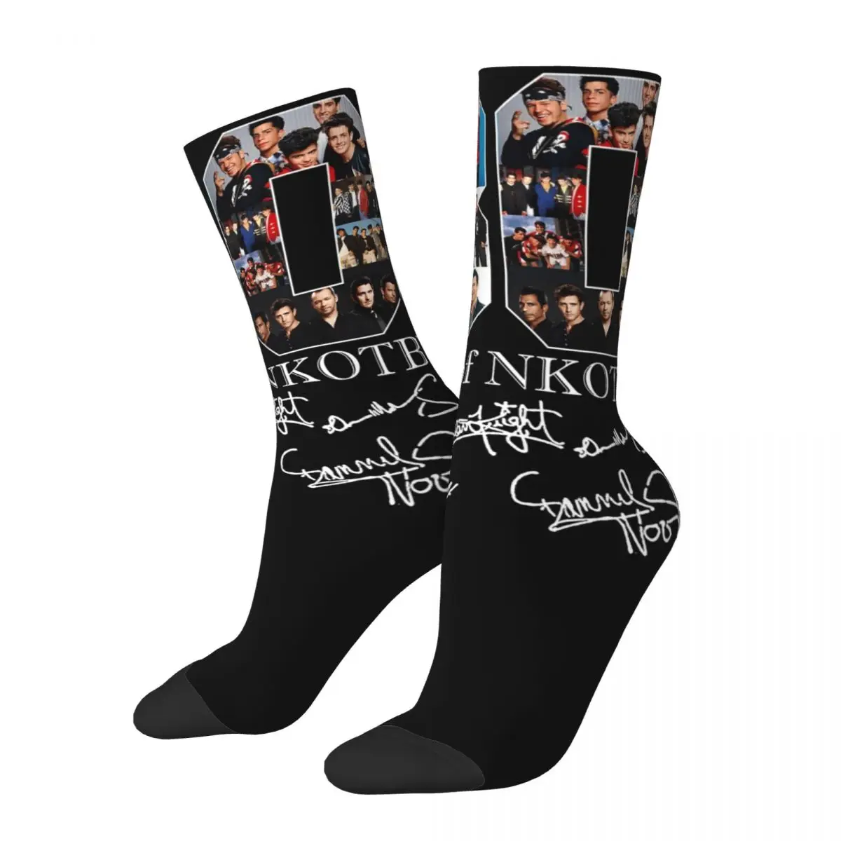 New Kids On The Block Band 30 Years Design Theme Socks Stuff for Female Cozy Print Socks