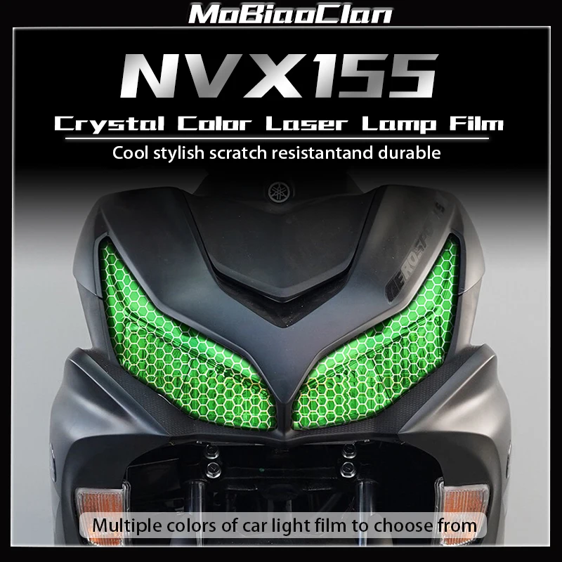 For Yamaha NVX 155 Aerox 155 nvx155 Aerox155 2021-2023 Motorcycle honeycomb laser film Headlights and taillights accessories