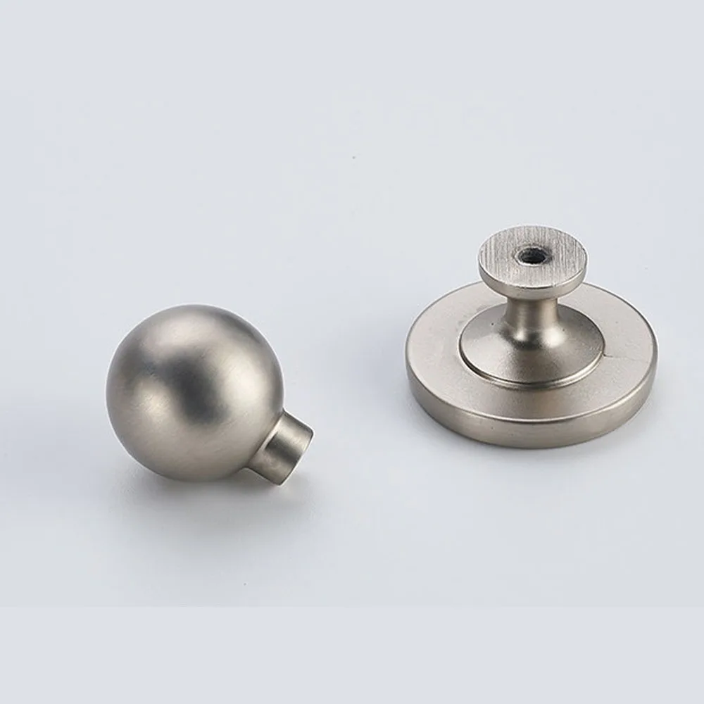 Modern Minimalist Furniture Cabinet Door Handle Zinc Alloy Wardrobe Cabinet Drawer Single Hole Handle Hardware Accessories