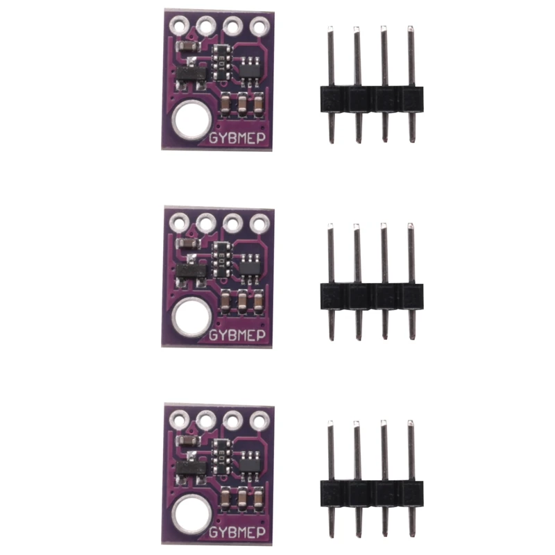 Pressão Barométrica Módulo Sensor, Temperatura e Pressão Atmosférica Board, 5V, BMP280, 3pcs