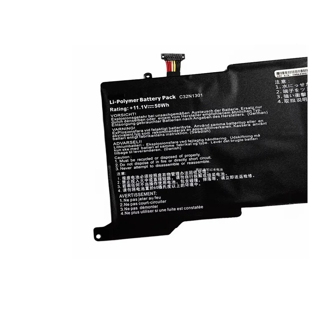 NEW C32N1301 Laptop Battery For ASUS ZENBOOK UX31L UX31LA UX31LA-US51T 0B200-00510000 Serie