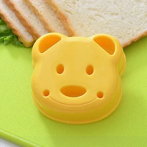 Sandwich mold, bear, cat, rabbit, car -shaped, cake mold, cookie recording device, crust cookie cutter, pastry tools, pastry tools, 2pcs 6 Main Sales Cutter Biscoito - №3