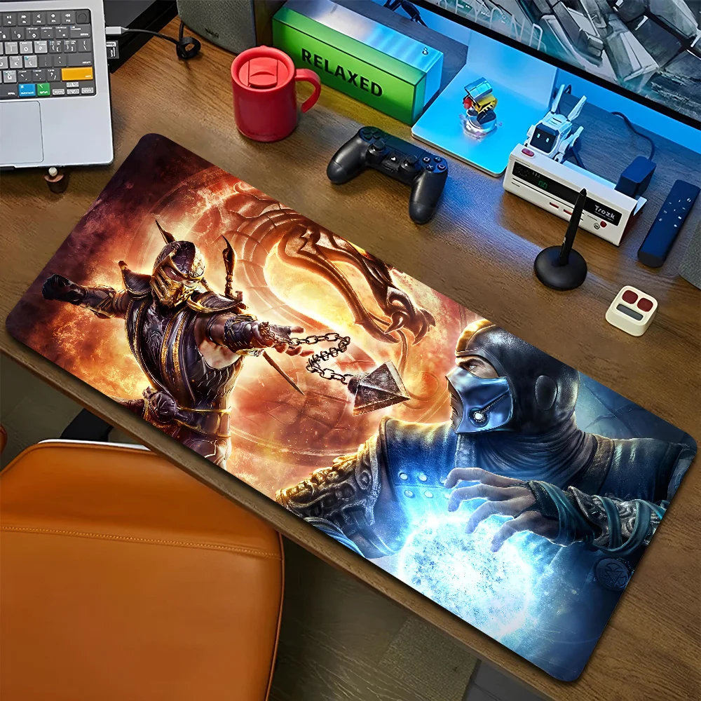 1pc M-Mortal Kombat Mousepad Non-slip Mouse Pad Suitable For Office Computers Laptops E-sports Game Desk Mats XXL Keyboard