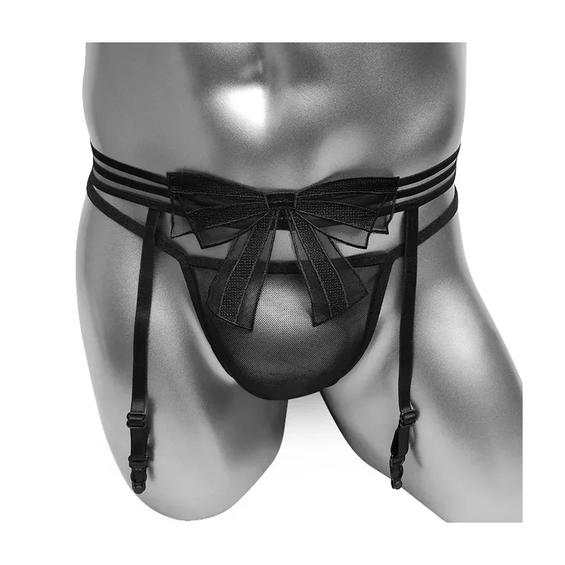 

See Through Garter Belt Set With G-String Underwear Cute Fashion Bikini Stocking Suspenders Erotic Costume Nightwear Sleepwear