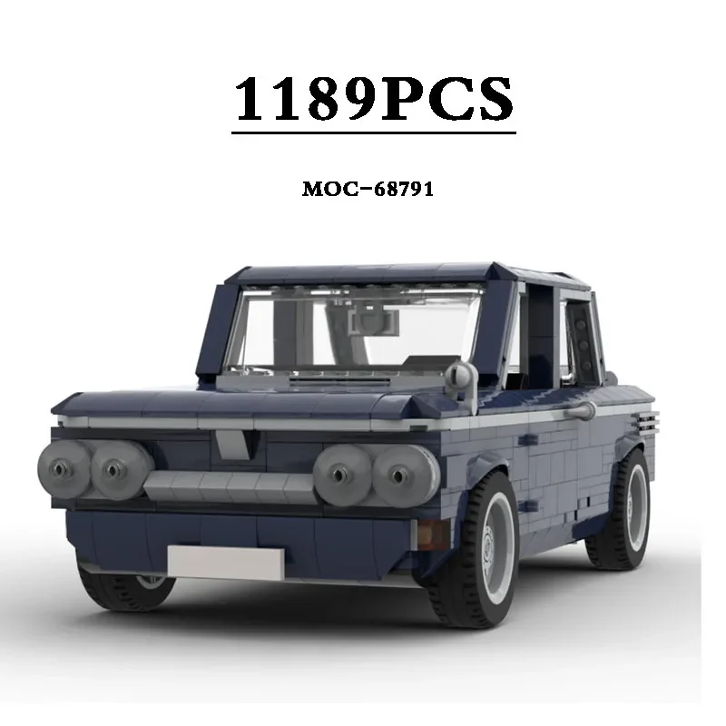 

Building Blocks MOC-68791 Classic Car Pickup Truck Racing Splicing Building Blocks 1189PCS Building Block Toys DIY Birthday Gift