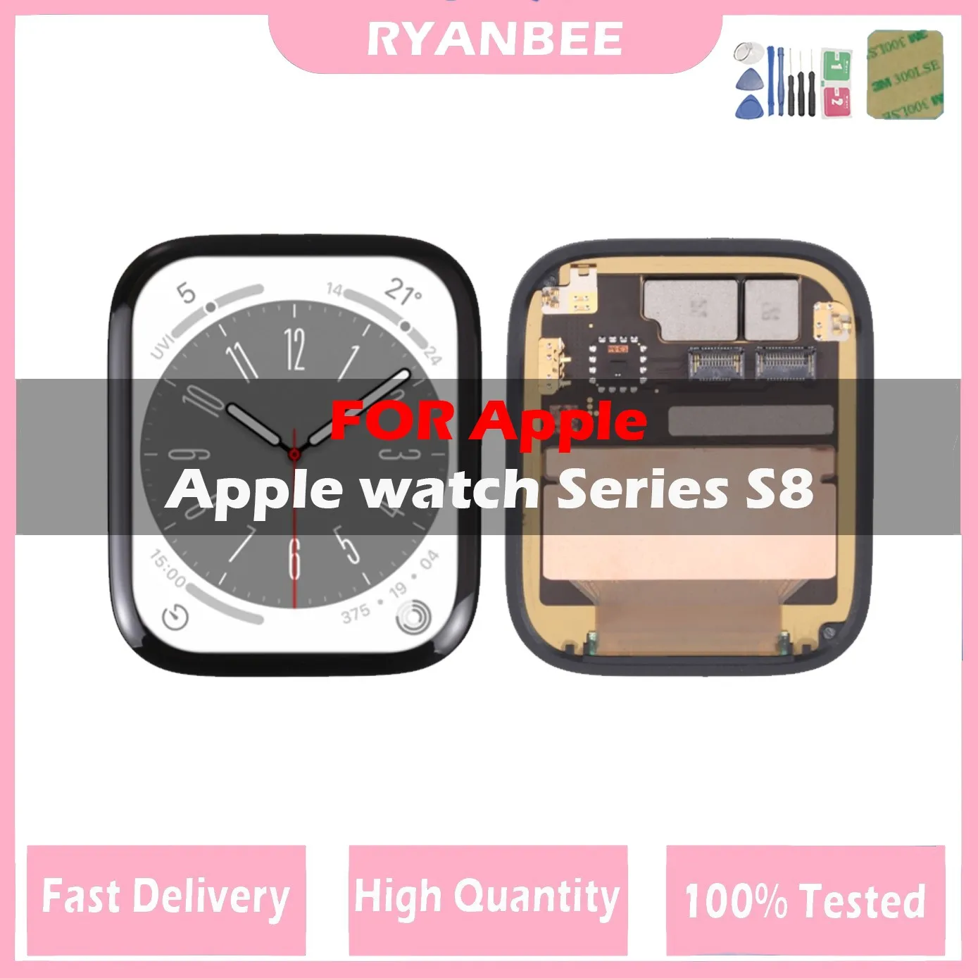 

NEW Original OLED LCD For Apple Watch SERIES 8 LCD Display Touch Screen Digitizer 41MM 45MM A2773 A2775 A2772 A2774 lcd display