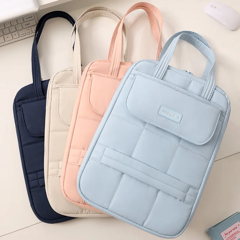 

Large Capacity Multi-Purpose Laptop Bag 15 Inch Shoulder Tote Bag Protective Computer Case Casual Simple Style Unisex Daily Use