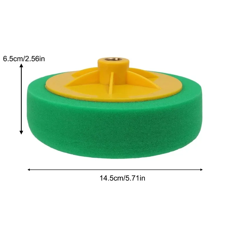 6-Inch Durable Rubber Polishing Wheel Honeycomb Textured Car Polishing Sponge Wheel for Waxing and Auto Detailing Accessories