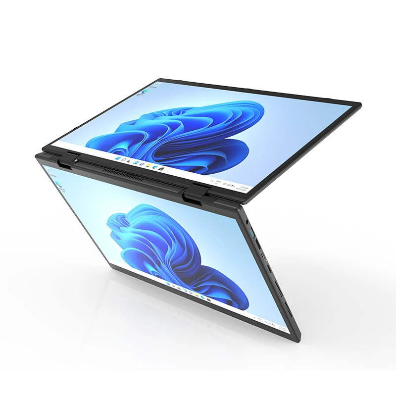 Dual Display Business Laptop, Dual 14 "Touch, 2in 1, Intel N95 12th, DDR4, 16GB, 32GB, Double Full Touch Screen, Novo, 2024