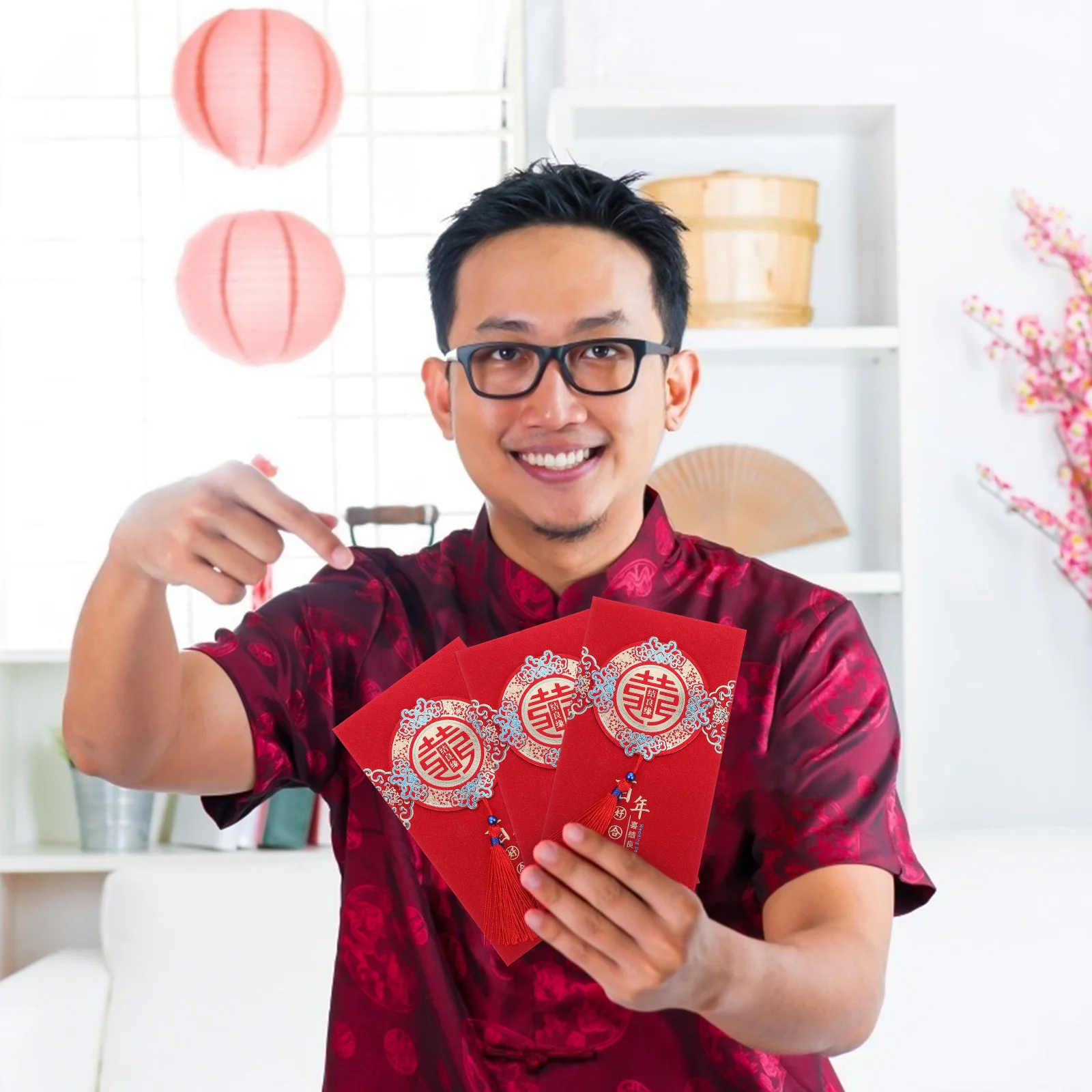 

12 шт., бумажный красный конверт, креативные свадебные принадлежности, красный пакет для свадебной церемонии, щедрые линии, простой элегантный стиль