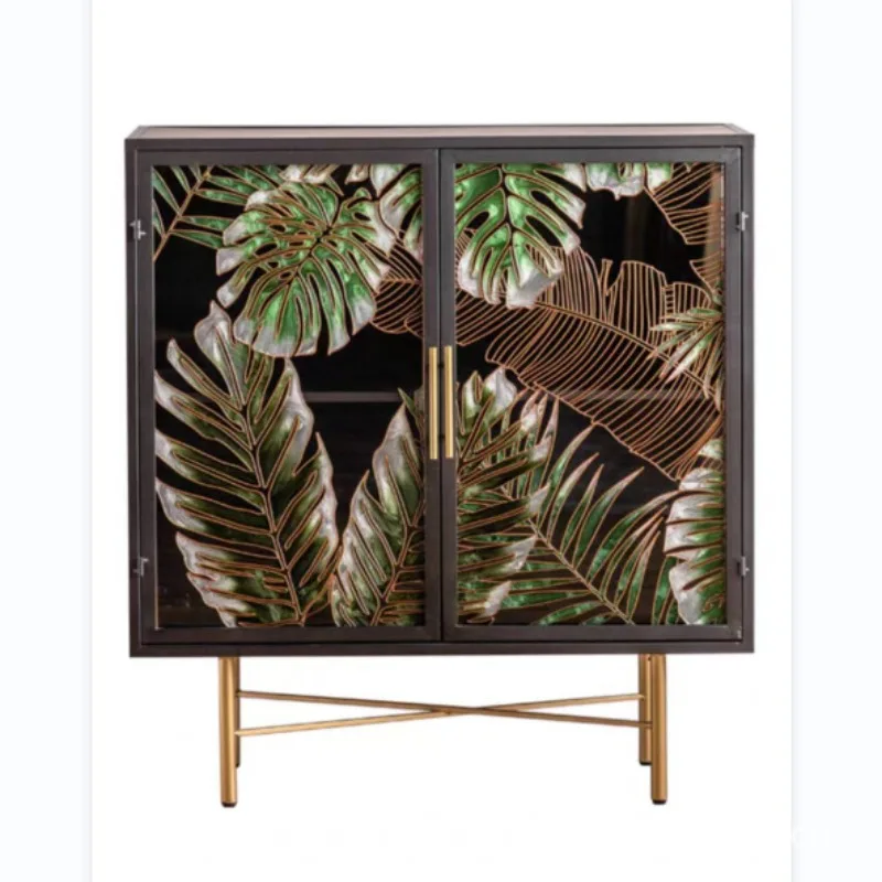 

French retro entrance cabinet French living room locker